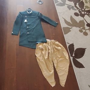 Boys sherwani with dhoti!